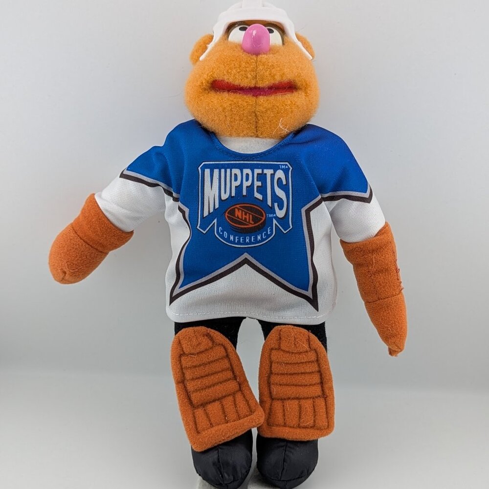 Vintage Fozzie Bear NHL Hockey Plush – McDonald’s The Muppets 1995 (12")